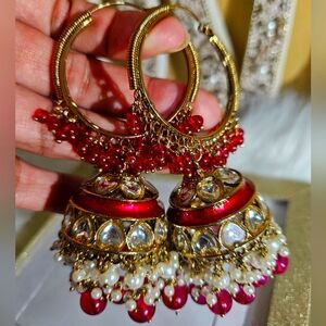 Earrings (jhumkas)